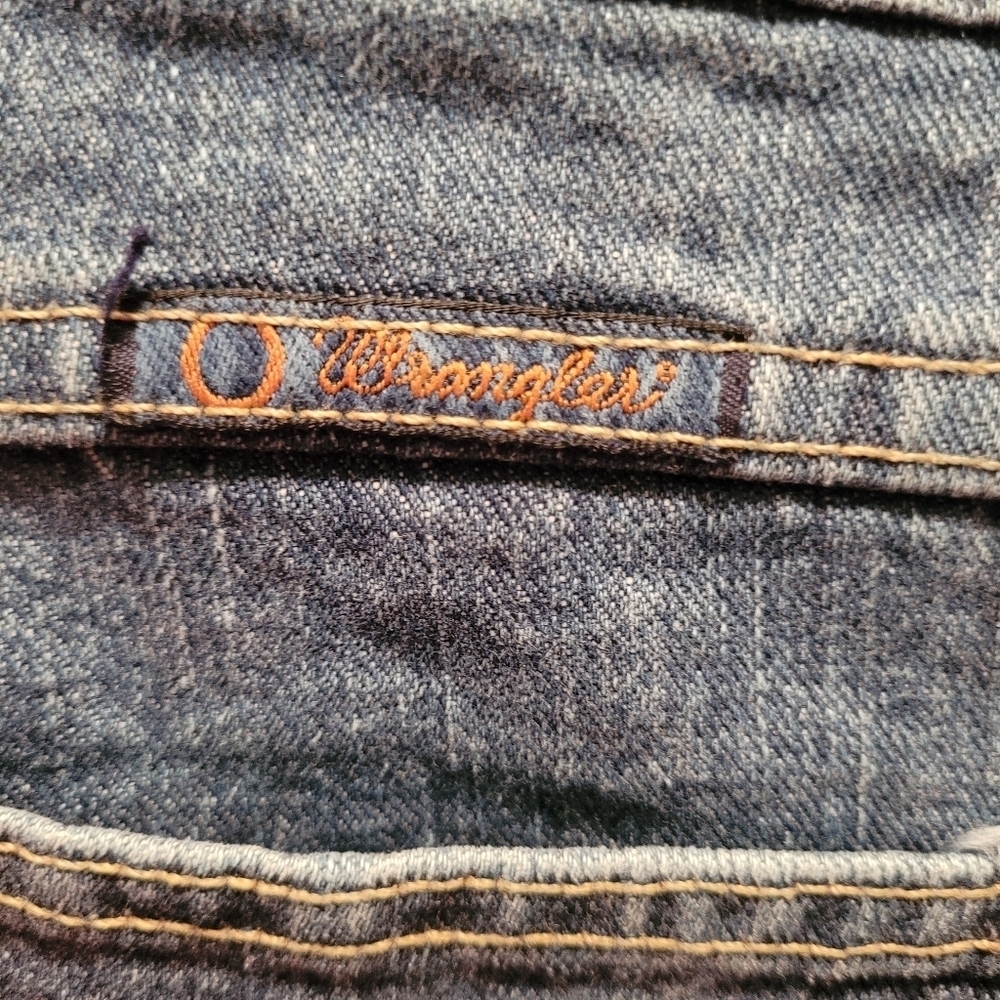 Wrangler Cowgirl Cut Classic Blue Denim Women's Jeans 11/12X32 western rodeo - Picture 16 of 16
